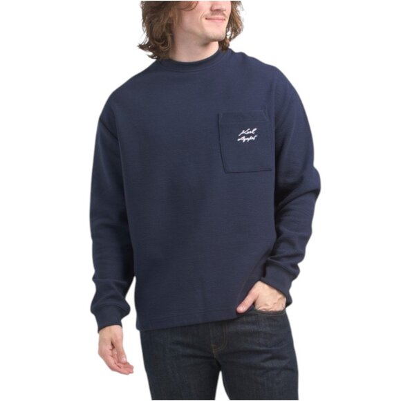 KARL LAGERFELD PARIS Long Sleeve Knit Sweater - Picture 1 of 2